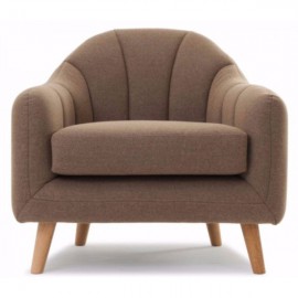 Ghế Sofa brown Japan Thương hiệu DigiDoe - màu nâu, sợi bông tổ hợp, lông vũ 6 lớp